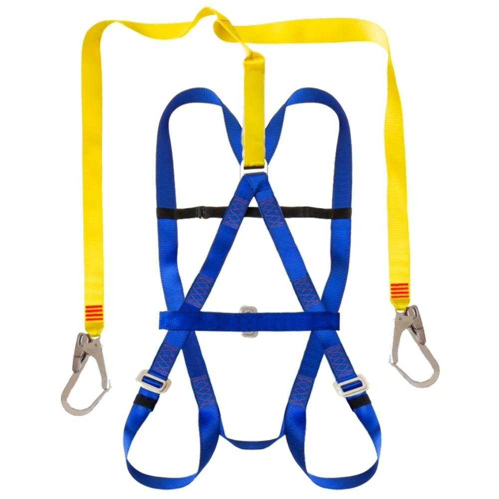 Safety Harness Belted, Energy Absorber, Double Lanyard & Scaffold Hooks