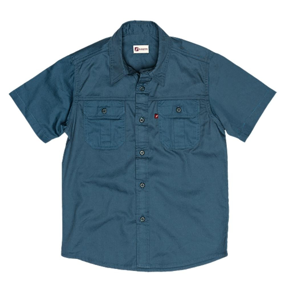 Dassie Kid's Bush Shirt - Airforce Blue