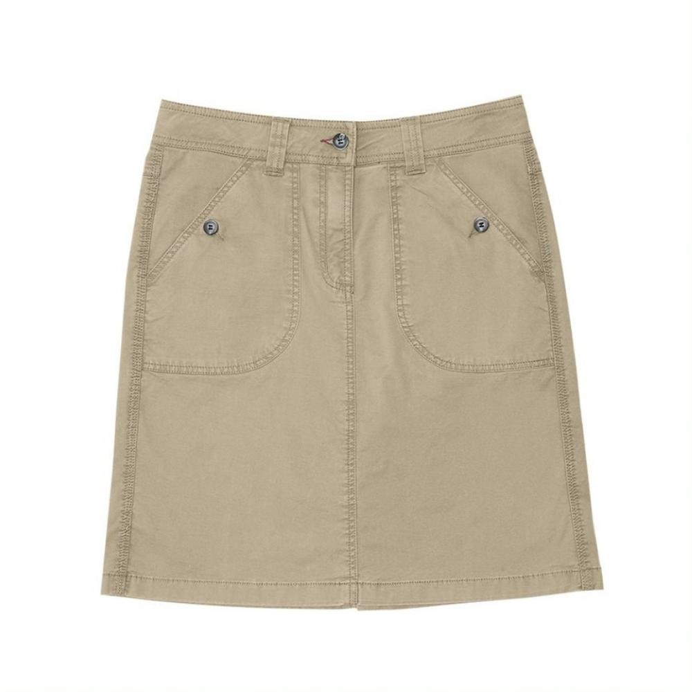 Chobe Stretch Utility Skirt - Khaki