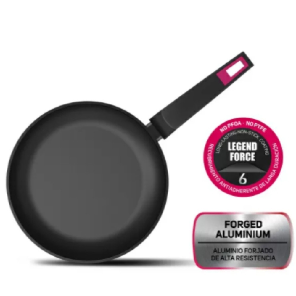24cm Frying Pan Forged Aluminium Black-Best Moments - Sarten 24cm