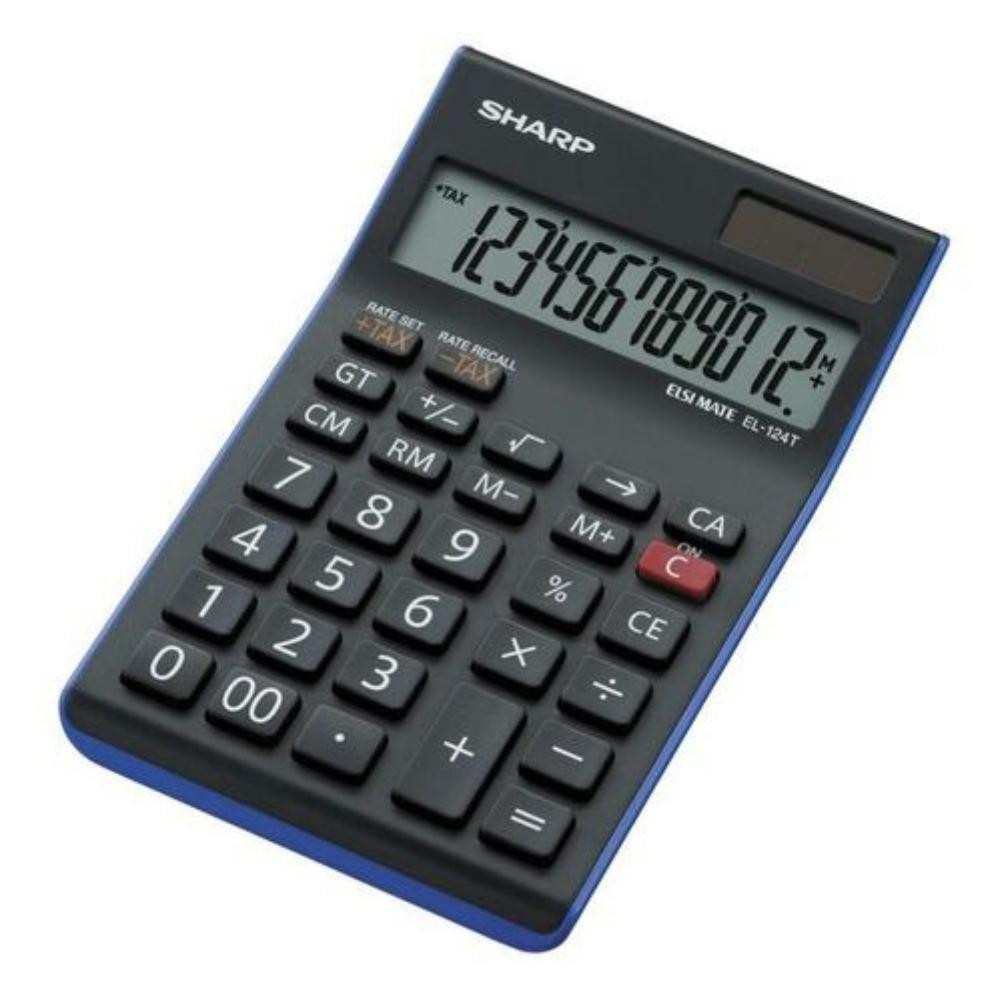 EL-124T Desk Calculator - 12 Digit Tax