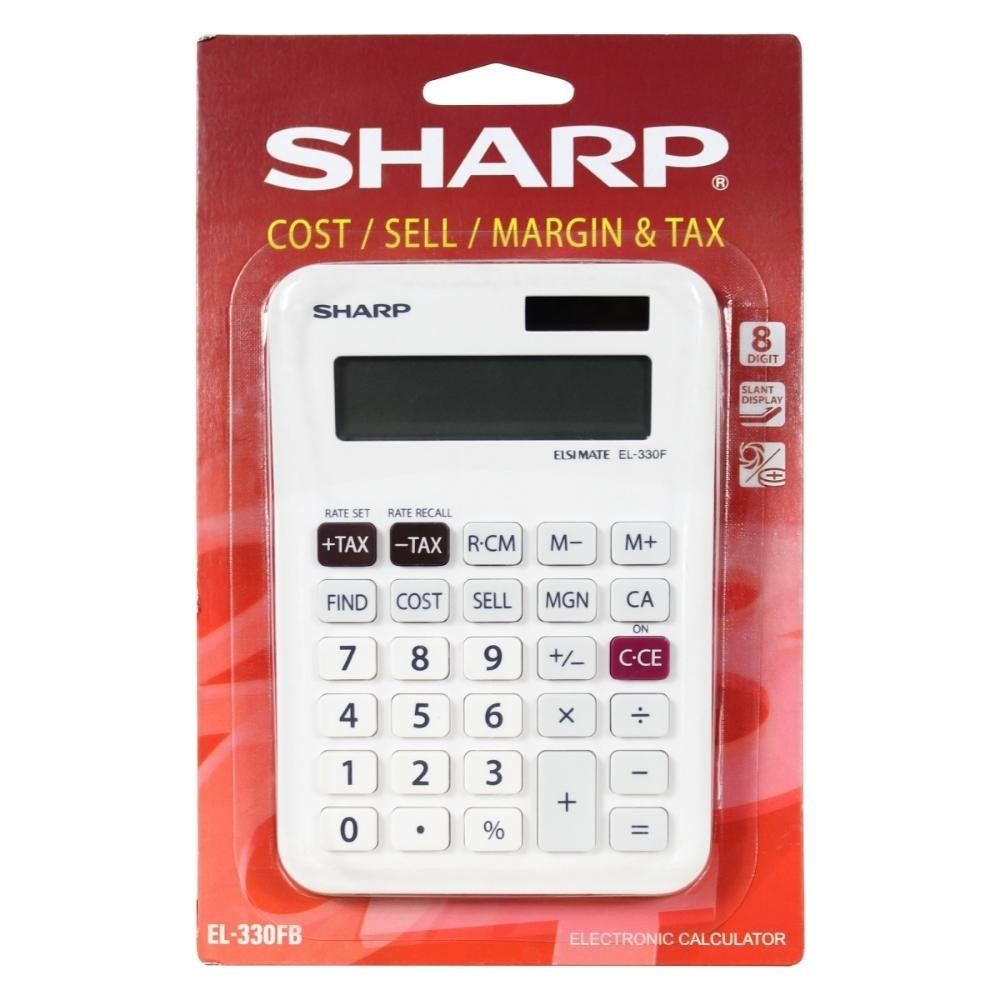EL330AB Mini-Desk Calculator (8 digit) - Cost, Sell, Margin
