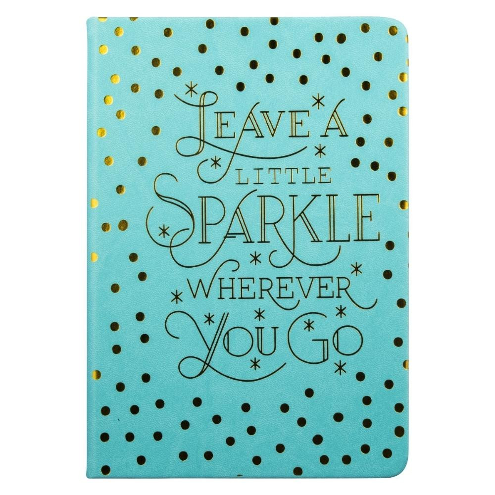 Leave a Sparkle Notebook. Aqua