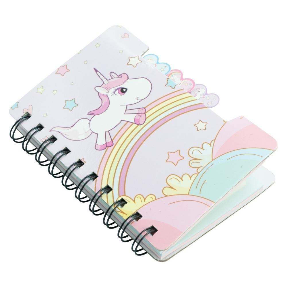 Unicorn Spiral Notebook Lilac