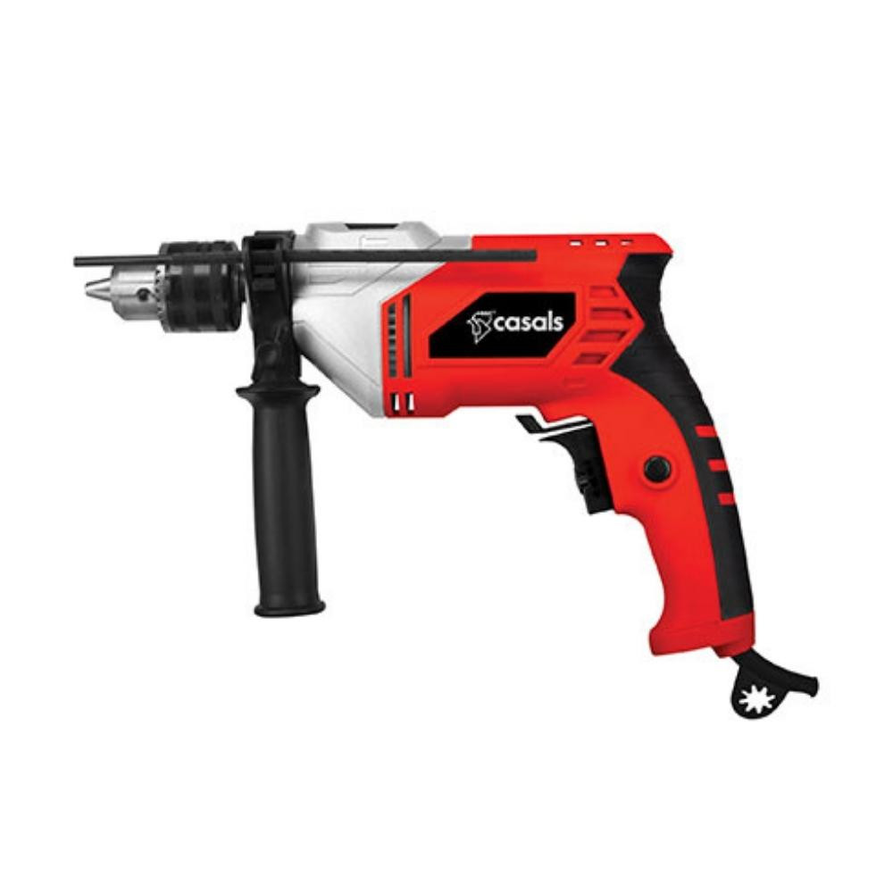 500W Drill Impact Plastic Red 13mm Variable Speed