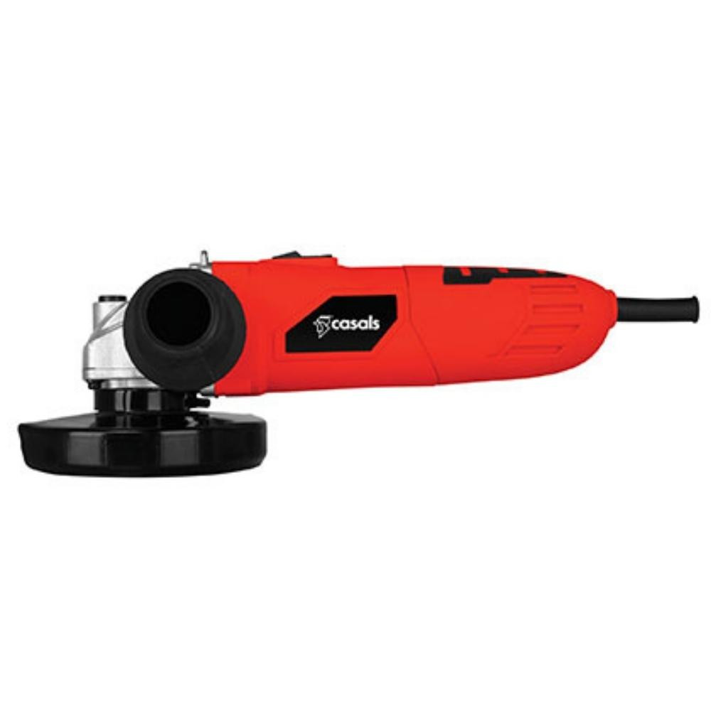 115mm 500W Angle Grinder With Auxiliary Handle Plastic Red