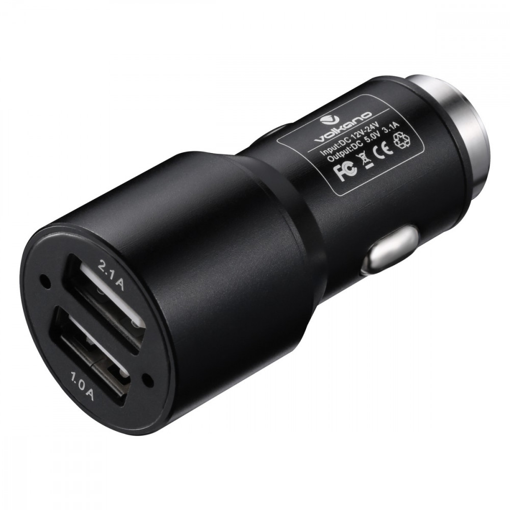 Swift X2 dual car charger replacement for VB-701 - black