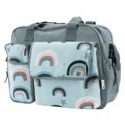 Rainbow Diaper Bag - Grey