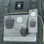 Alma Convertible Diaper Backpack - Grey