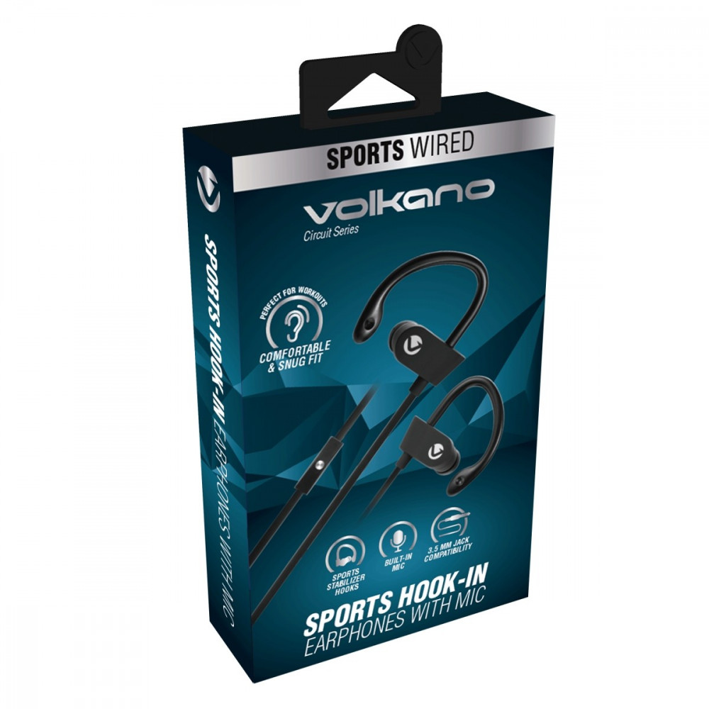 Circuit Series Sports Hook-in Earphones With Mic