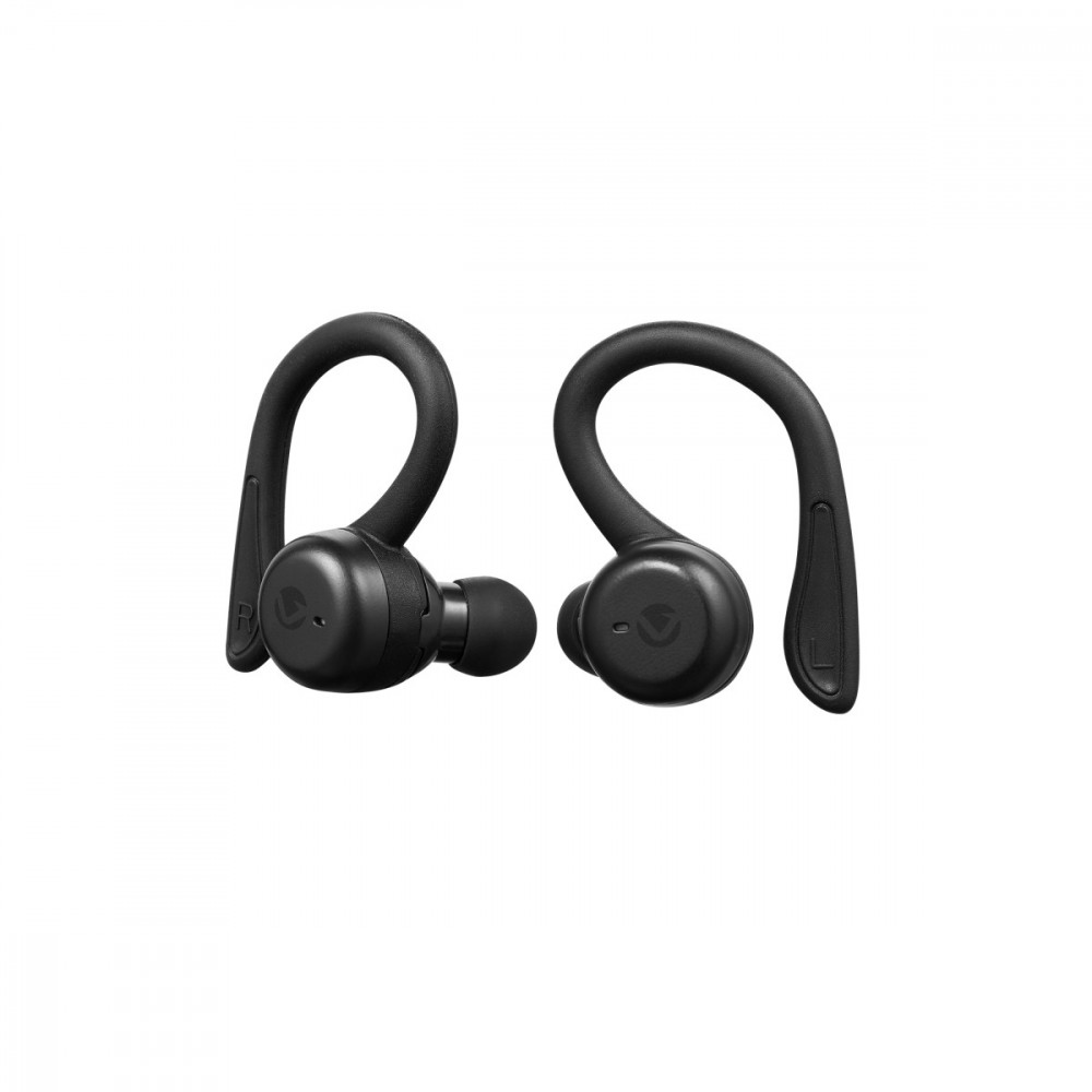 Momentum IPX7 Sports Hook TWS Earphones + Charging case - Black