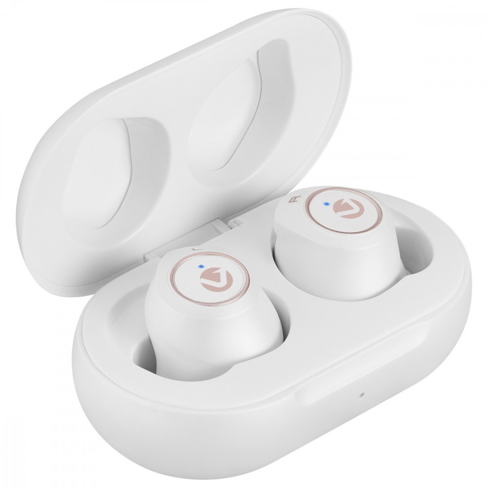 Taurus Series True Wireless Earphones with Charging Case - White