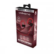 Race Series Bluetooth Sport Earhook Earphones - black/red