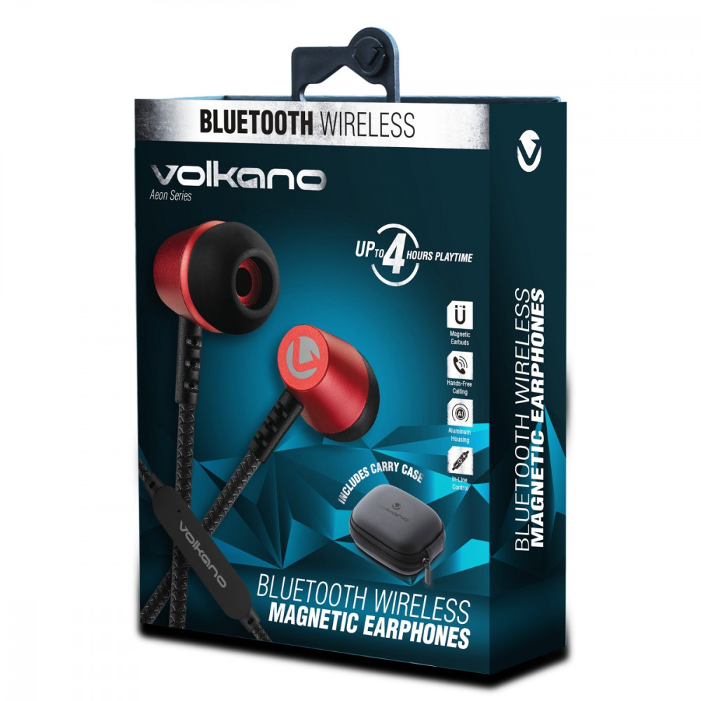 Aeon Series Bluetooth Earphones - Red