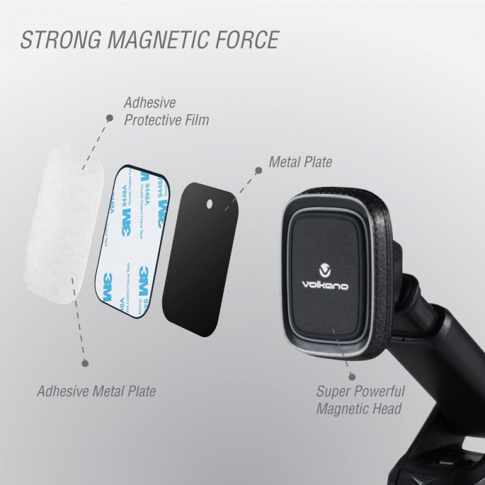 Hold Series Magnetic Windshield Phone Holder-Black