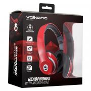 Falcon series Headphones w/mic - Red