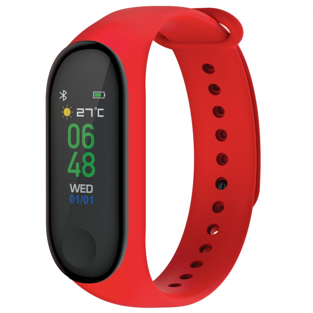 Active Tech Core series Fitness Bracelet with HRM-Red