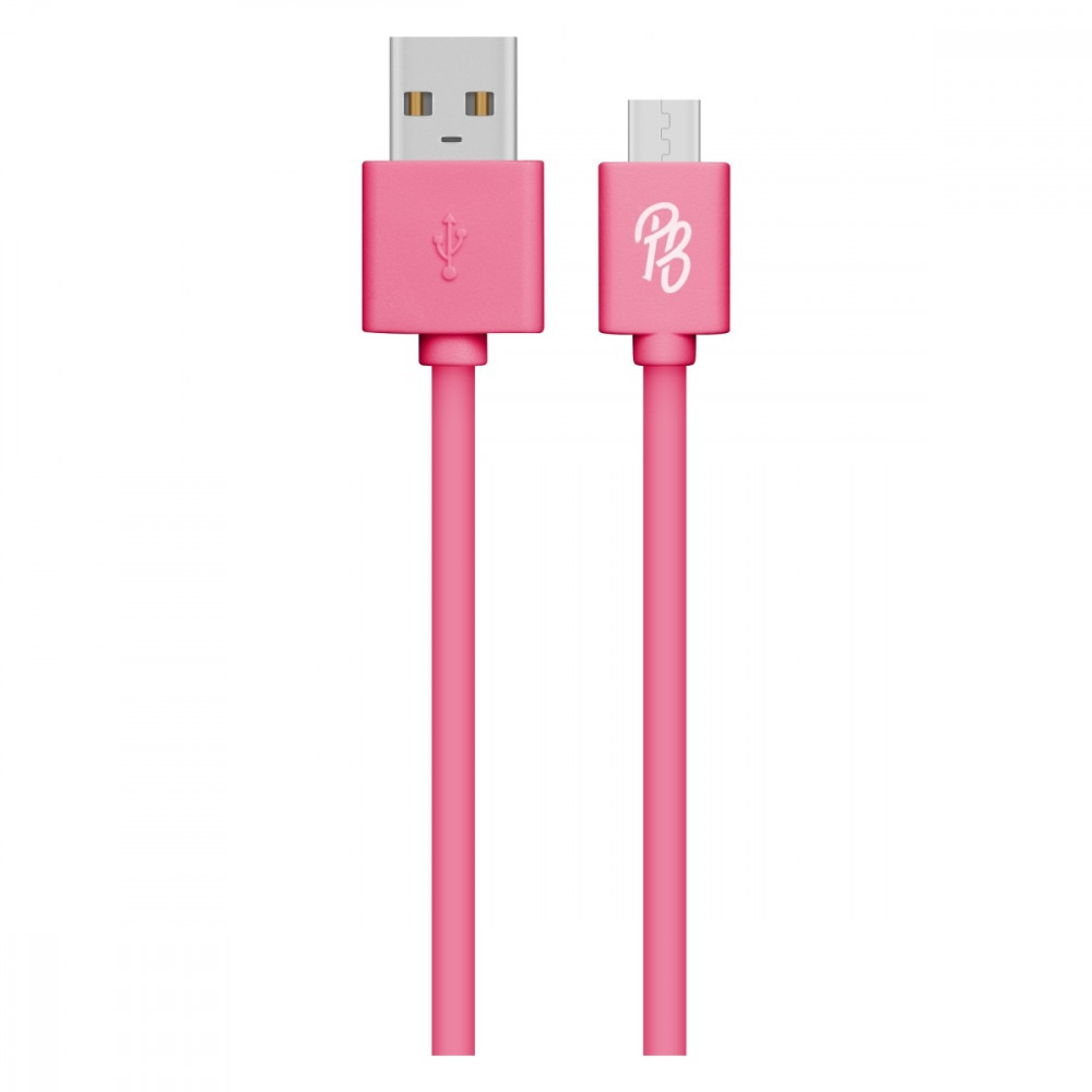 Power series Boxed round Micro USB Cable- Pink