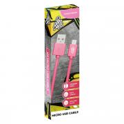 Power series Boxed round Micro USB Cable- Pink