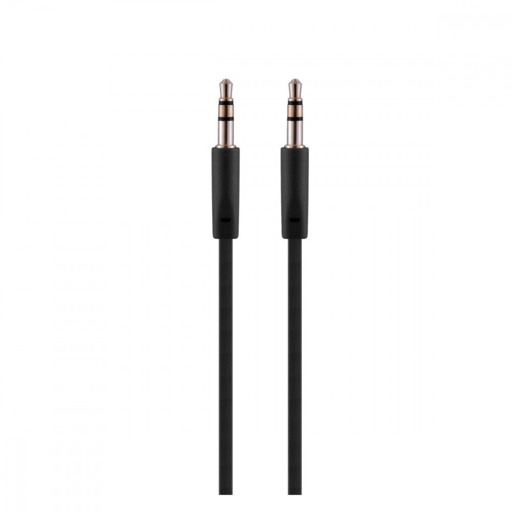 Chain series Blister flat Auxiliary Cable- Black