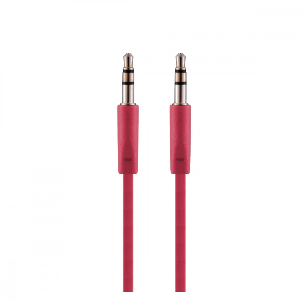 Chain series Blister flat Auxiliary Cable- Red