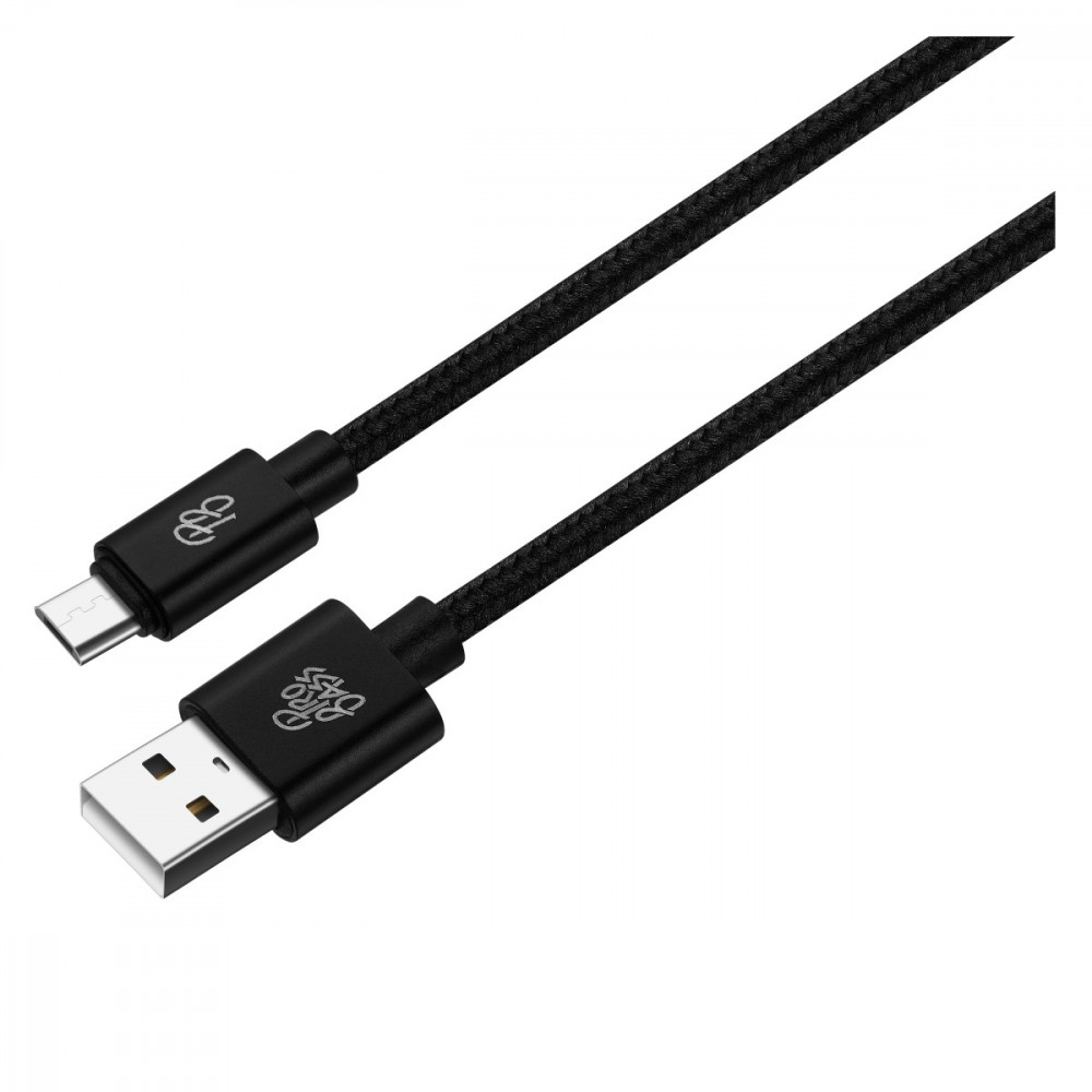 Braided series Micro USB cable - black 1.5m