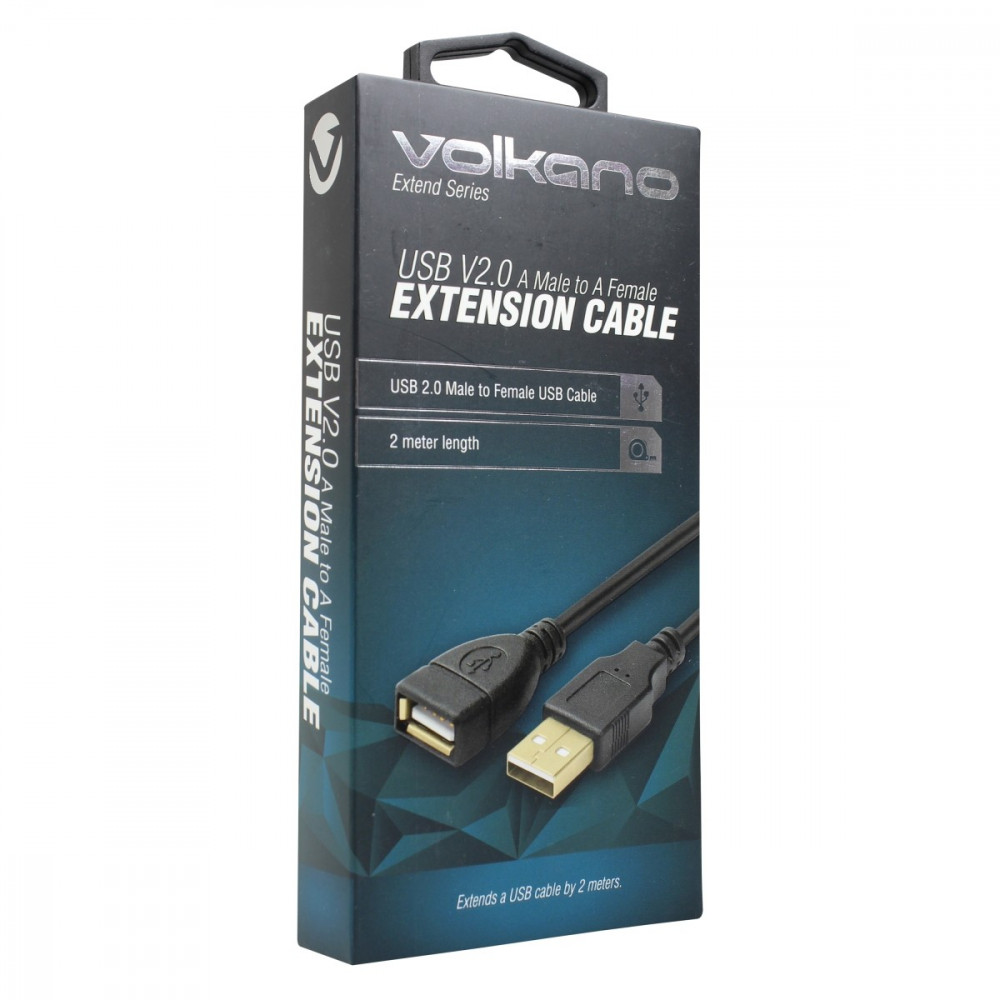 Extend series USB extension cable, 2 meter - black