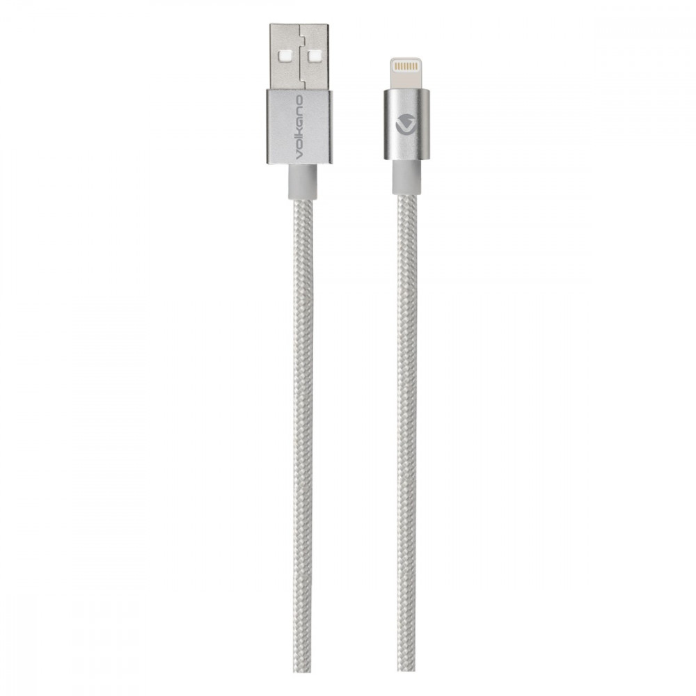 Strike Series 1.2 Meter MFI Lightning Charge/ Data Cable - Silver