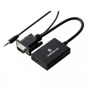 Append Series VGA Male To HDMI Female Converter, 10 CM Cable With Sound