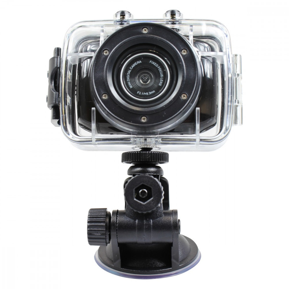 PowerCam HD Action Camera With Accessories HD720P 1.3MP