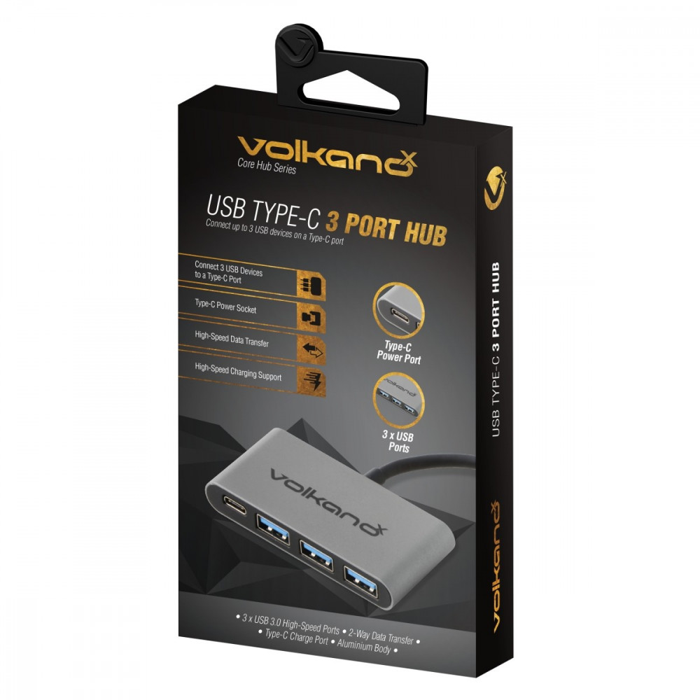 VolkanoX Core Hub Series Type C to USB 3.0 Hub