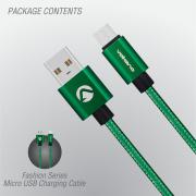 Fashion Series Cable Micro USB 1.8m - Apple Green