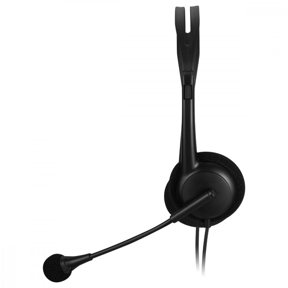 Chat USB Stereo Headset With Boom Microphone