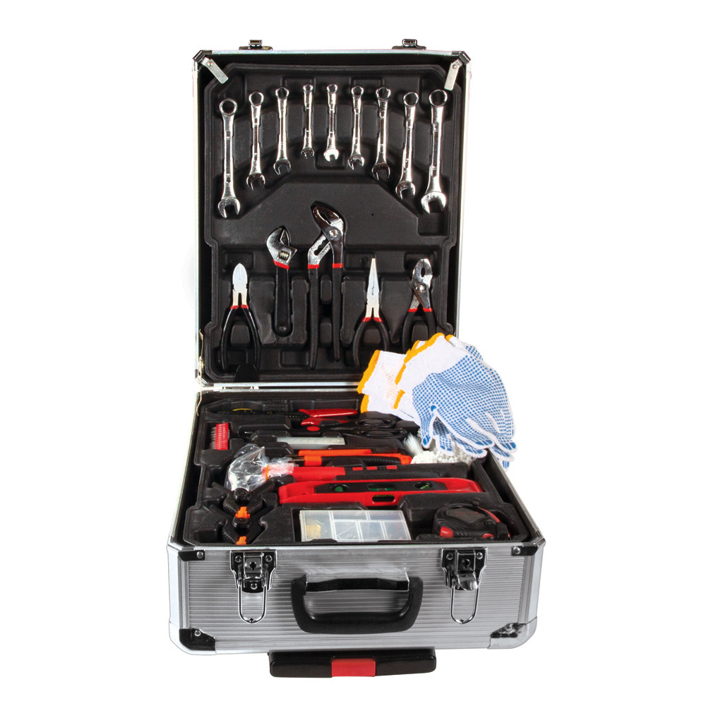543 Pc Tool Kit - 4 Tray Metal Aluminium Case On Wheels