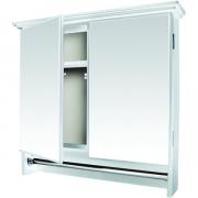 Double Door Mirror Cabinet With Steel Towel Rail 535(h) x 555(w) x 113(d)mm