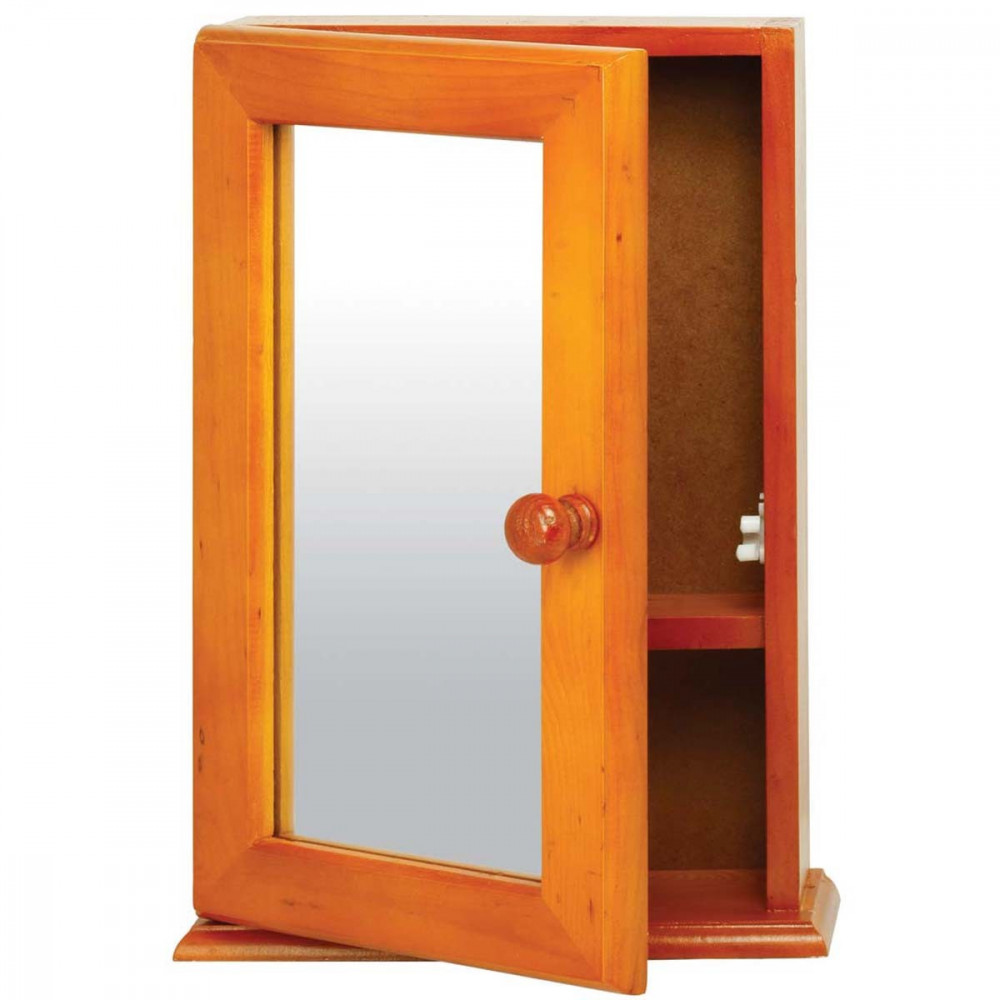 Single Door Cabinet 450(h) x 280(w) x 110(d)mm - Brown