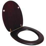 457mm Toilet Seat With Bar Hinges - Black