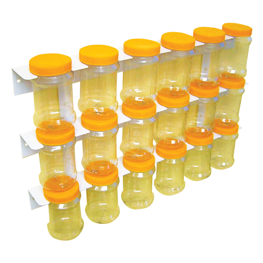 18 Storage Bottles With Rack 350ml