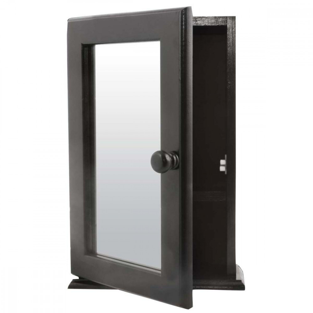 Black Single Door Cabinet