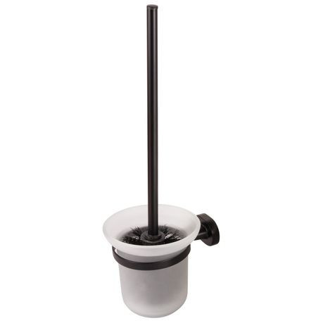 Toilet Bowl Brush With Holder 160(h) x 390(w) x 100(d)mm - Black