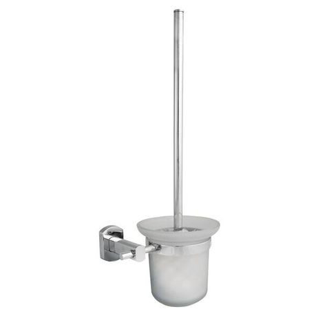 Toilet Brush & Holder 390(h) x 160(w) x 100(d)mm - Zinc Alloy