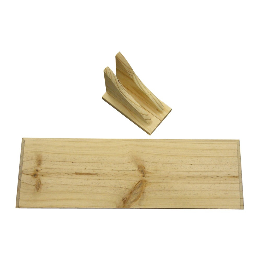 Straight Shelf Kit 600 x 200mm - Solid Wood - Raw Pine