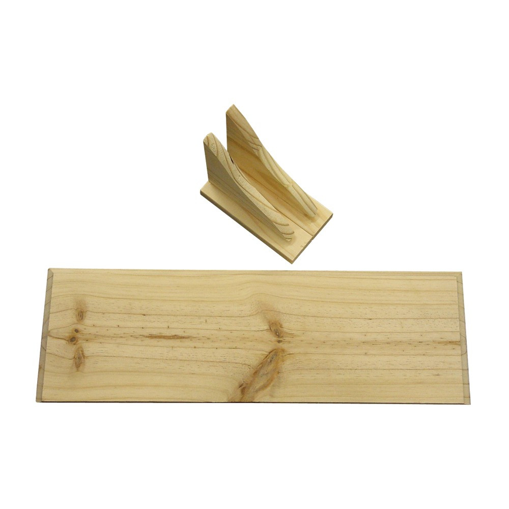 Straight Shelf Kit 900 x 200mm - Solid Wood - Raw Pine