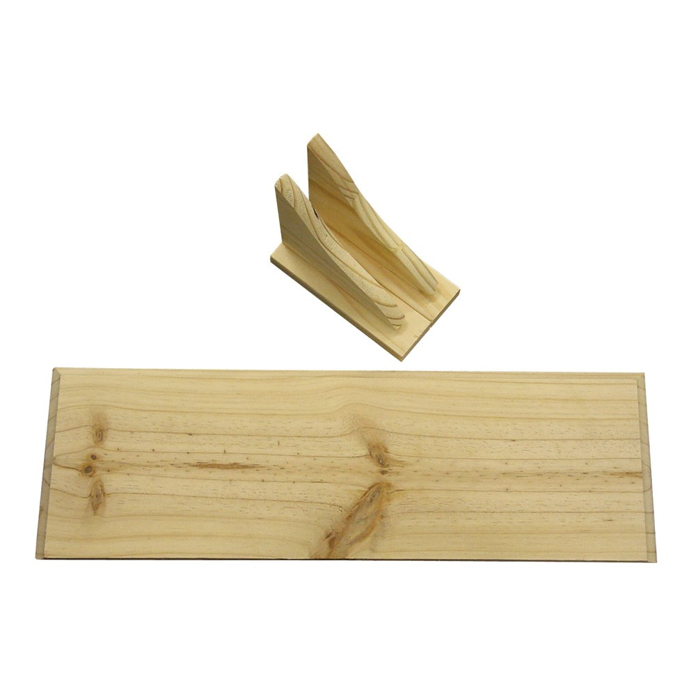 Straight Shelf Kit 1200 x 200mm - Solid Wood - Raw Pine