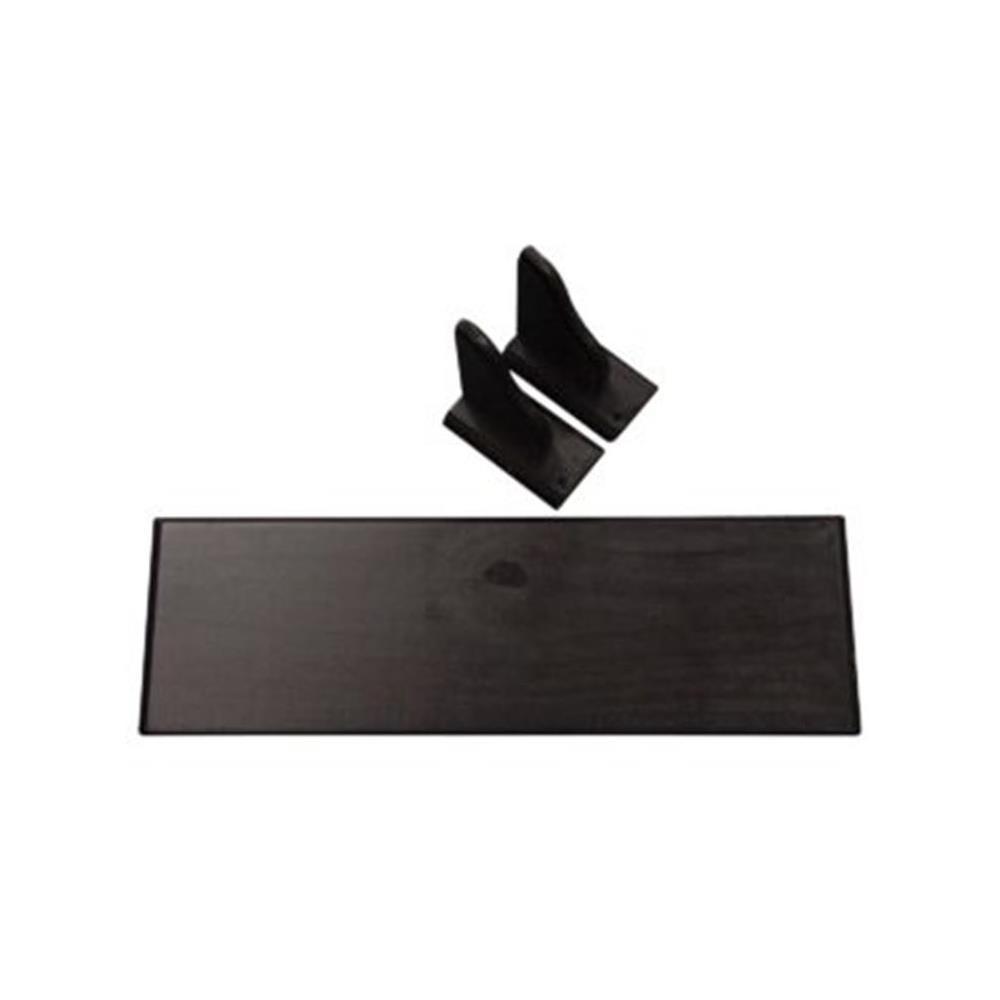 Straight Shelf Kit 600 x 200mm - Solid Wood - Mahogany Stain