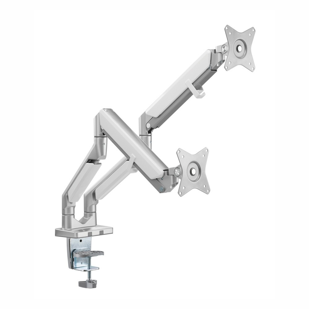 Monitor Clamp Dual Arm With Gas Spring