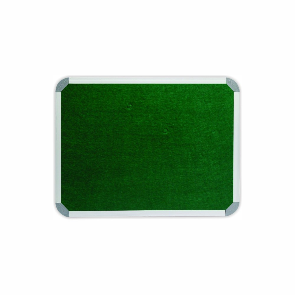 Green Bulletin Board Ribbed Alluminium Frame Various Sizes