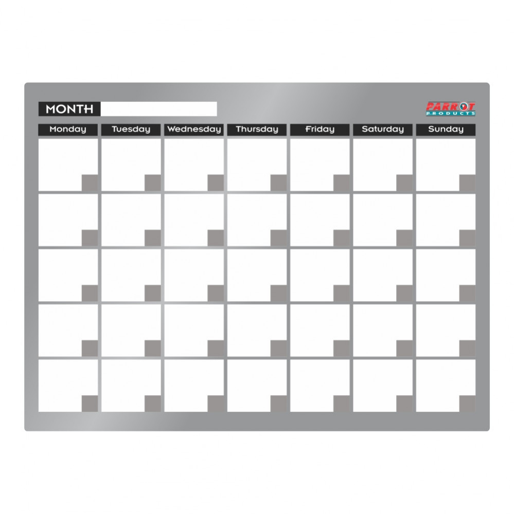 Cast Acrylic Monthly Planner 600mm x 450mm