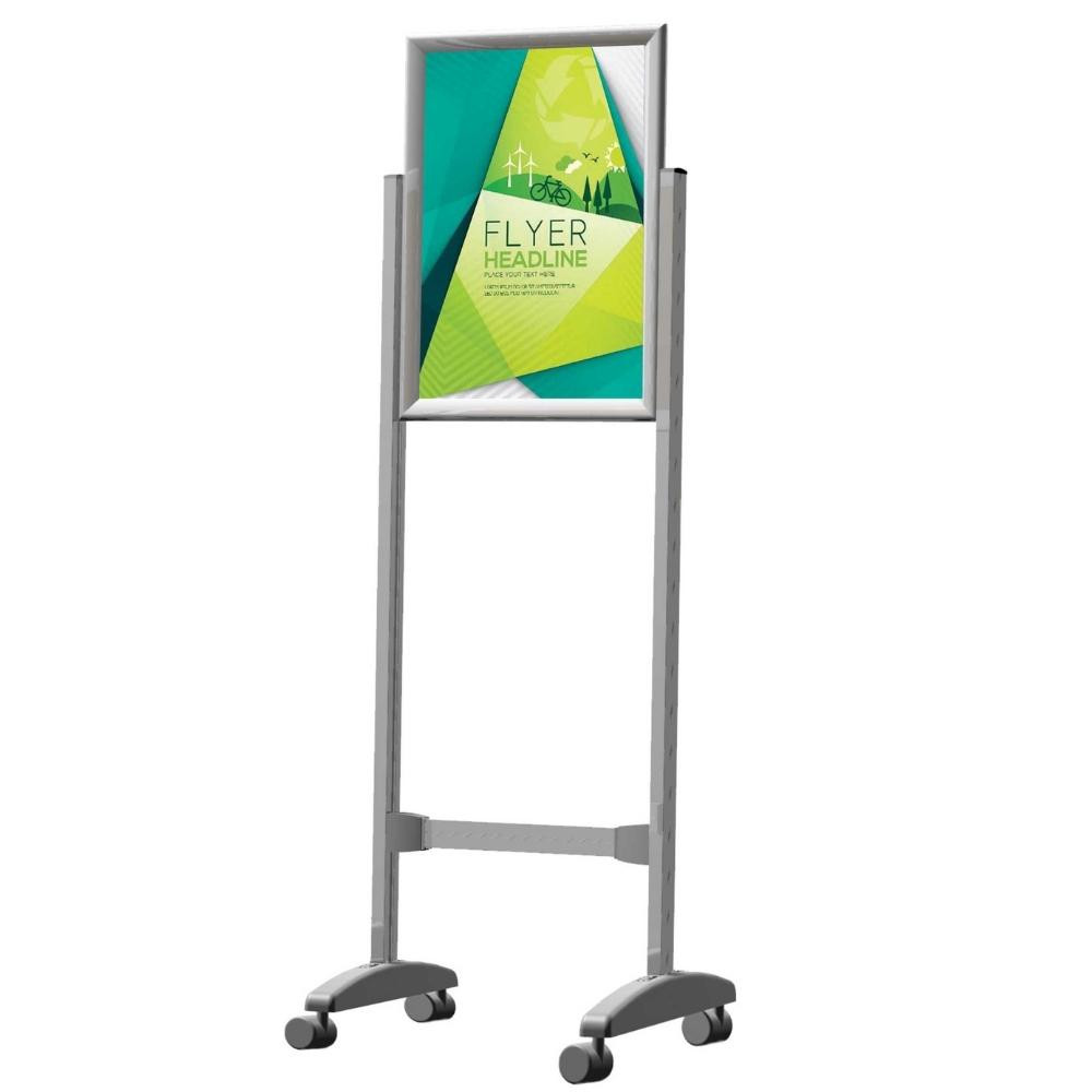 Stand Poster Frame Castors Double Sided A0