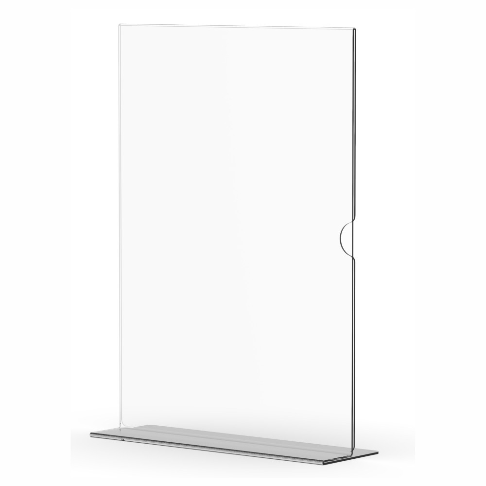 Acrylic Double Sided Menu Holder A4 Portrait - 5 Pack